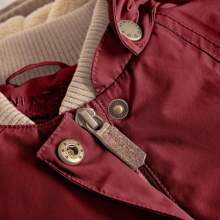 >MINI A TURE Kids WANG Winter Jacket - Red Merlot