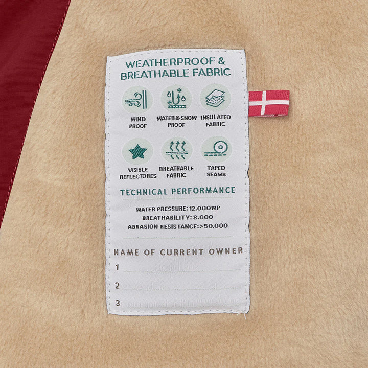 >MINI A TURE Kids WANG Winter Jacket - Red Merlot