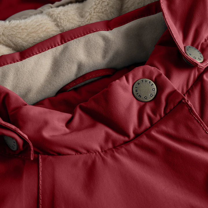 >MINI A TURE Kids WANG Winter Jacket - Red Merlot