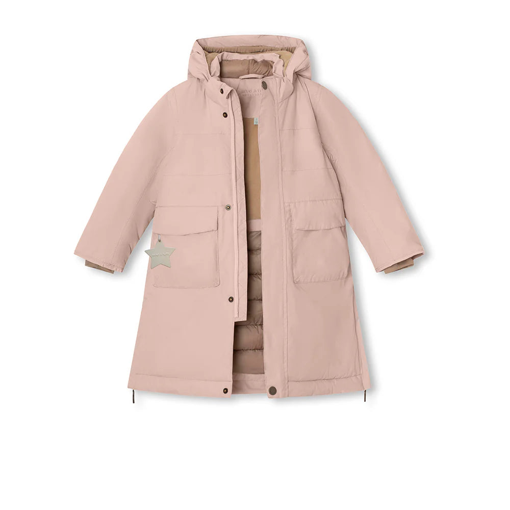 MINI A TURE Kids MATVENCASTAIA Winter Long Jacket - Adobe rose