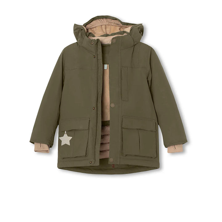 MINI A TURE Kids MATKASTORIO Winter Jacket - Olive Night