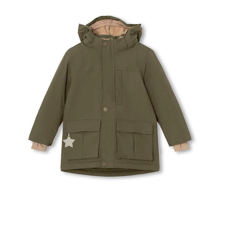 MINI A TURE Kids MATKASTORIO Winter Jacket - Olive Night