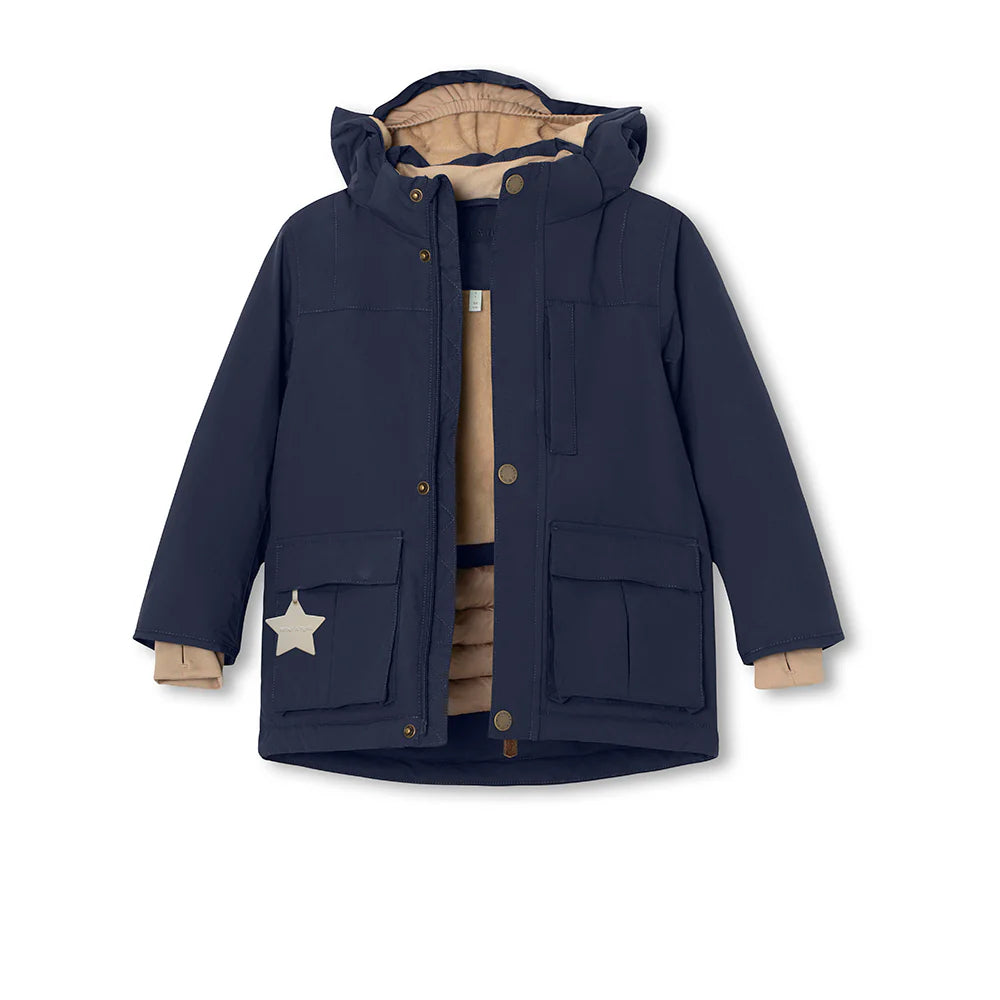 MINI A TURE Kids MATKASTORIO Fleece Lined Winter Jacket - Outer Space