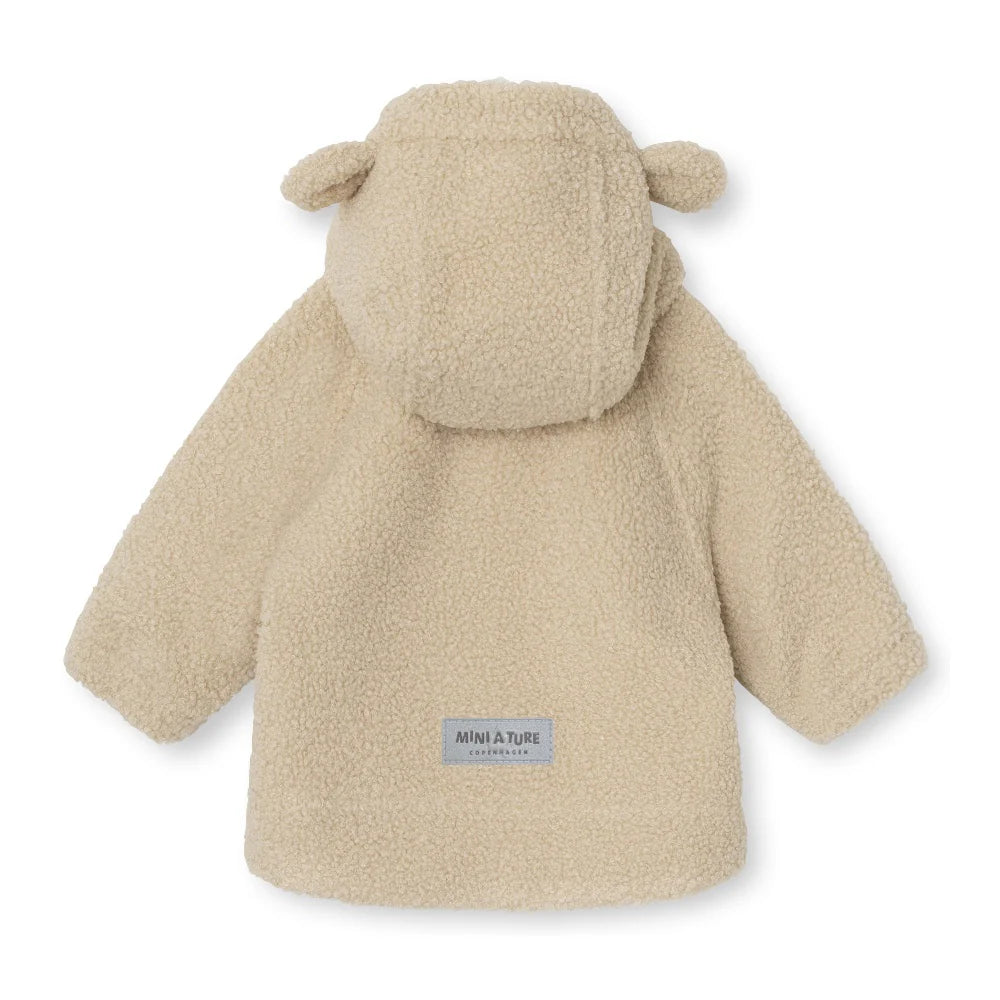 MINI A TURE Baby MATYAKA Sherpa Jacket - Angora Cream