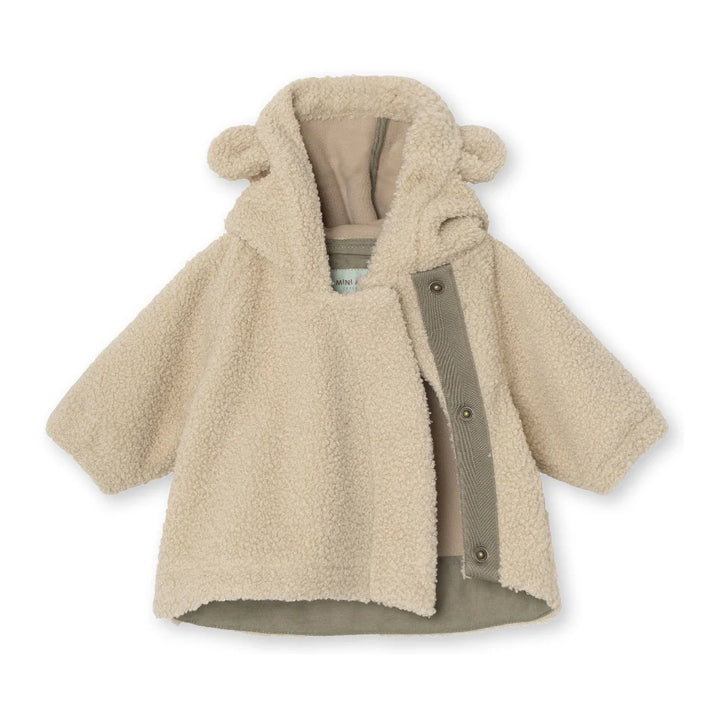 MINI A TURE Baby MATYAKA Sherpa Jacket - Angora Cream