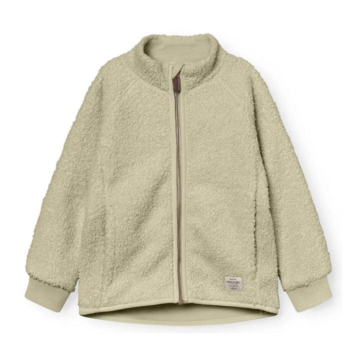 MINI A TURE Kids MATCEDRIC Teddyfleece Zip Jacket - Elm Green