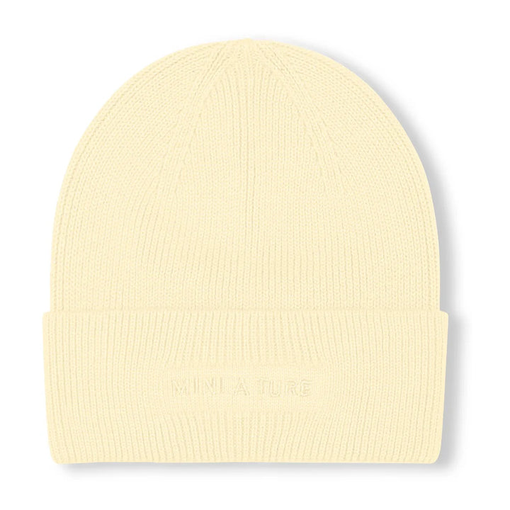 MINI A TURE Kids MATBOJE Cotton Beanie - Double Cream