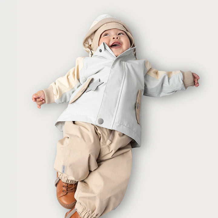 MINI A TURE Baby MATWALLY Fleece Lined Spring Jacket - Blue Metal Col.B