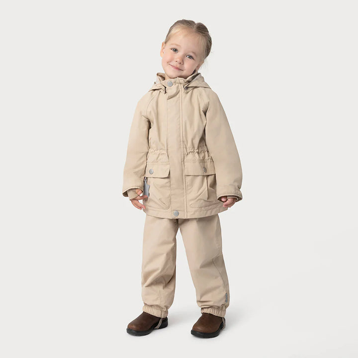 MINI A TURE Kids MATALLURE+MATWILANS Spring Jacket+Pants Set - Sesame