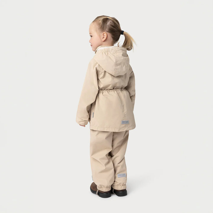 MINI A TURE Kids MATALLURE+MATWILANS Spring Jacket+Pants Set - Sesame