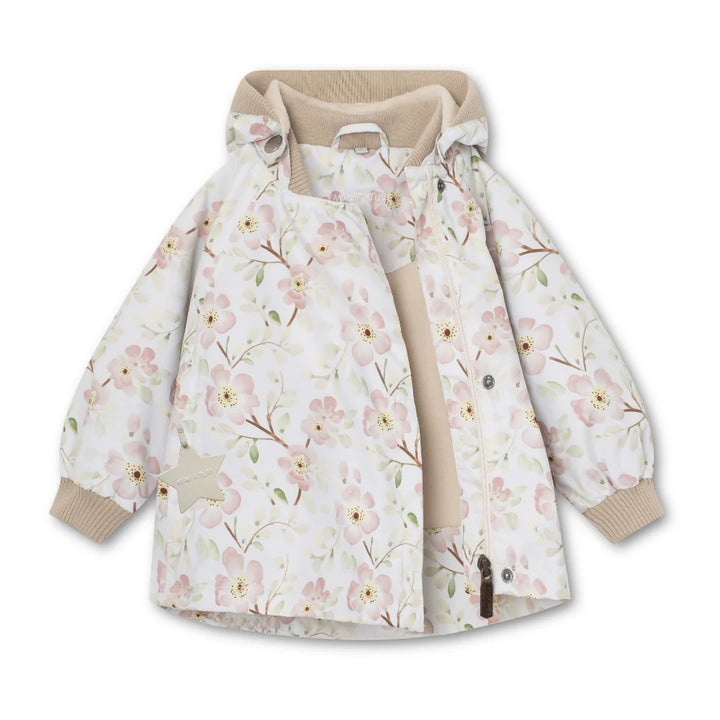 MINI A TURE Baby MATWAI Fleece Lined Printed Spring Jacket - Sakura Spring