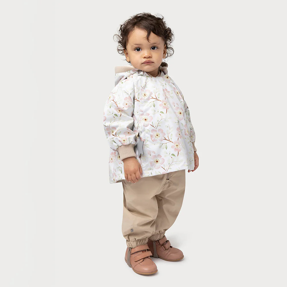 MINI A TURE Baby MATWAI Fleece Lined Printed Spring Jacket - Sakura Spring