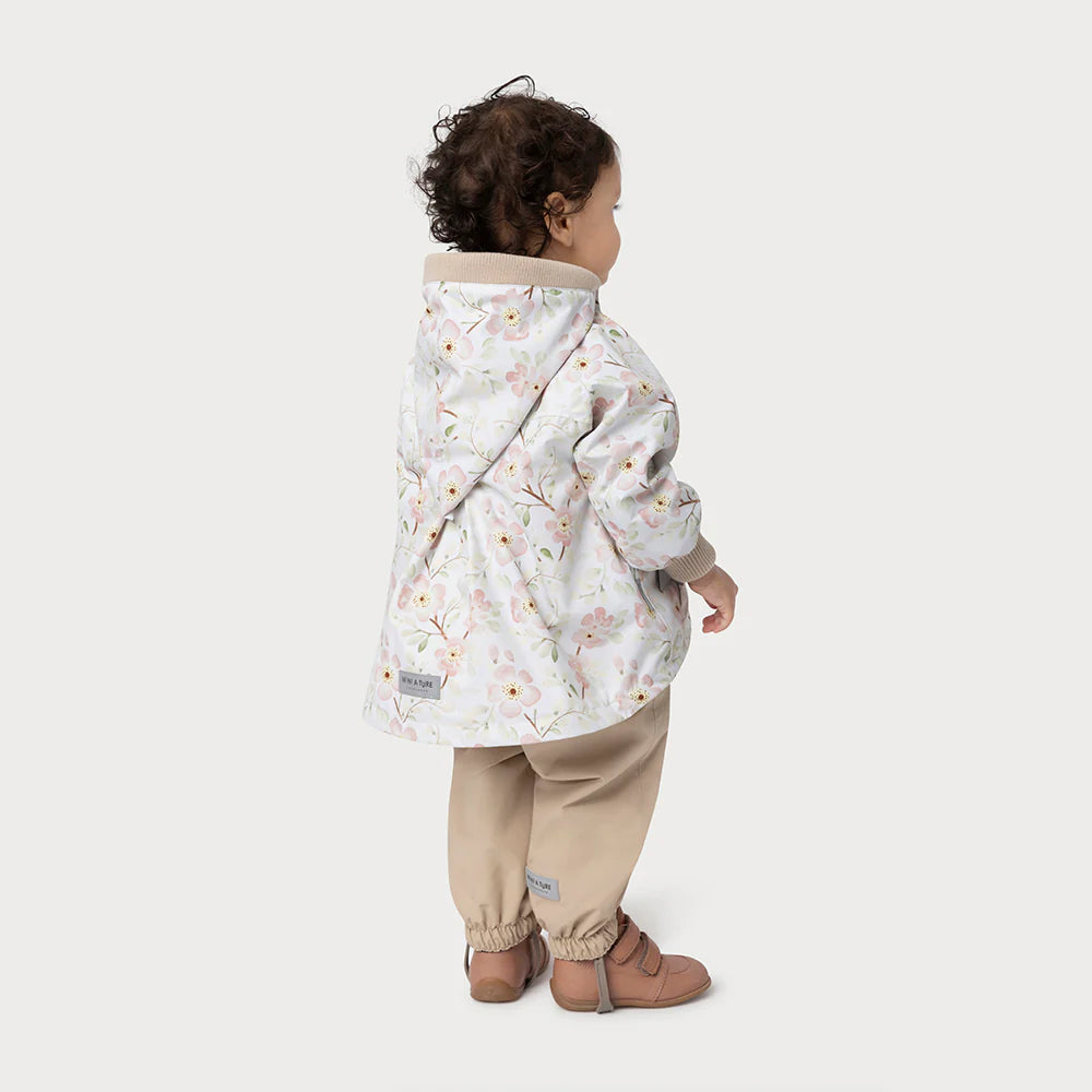 MINI A TURE Baby MATWAI Fleece Lined Printed Spring Jacket - Sakura Spring