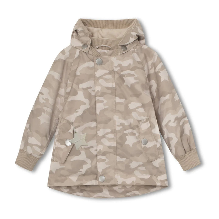 MINI A TURE Baby MATWALLY Fleece Lined Spring Jacket - Sand Camo