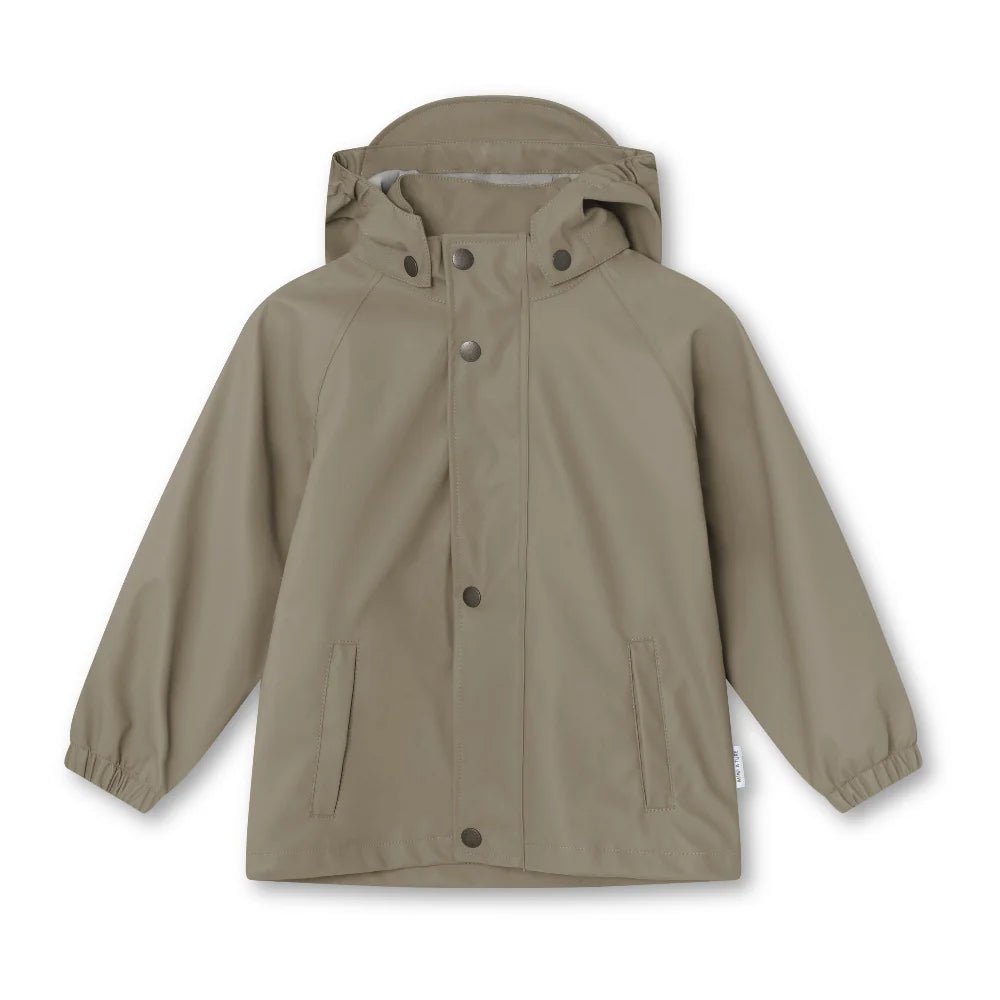 MINI A TURE Kids MATREINAR Rain Set - Grey Brown