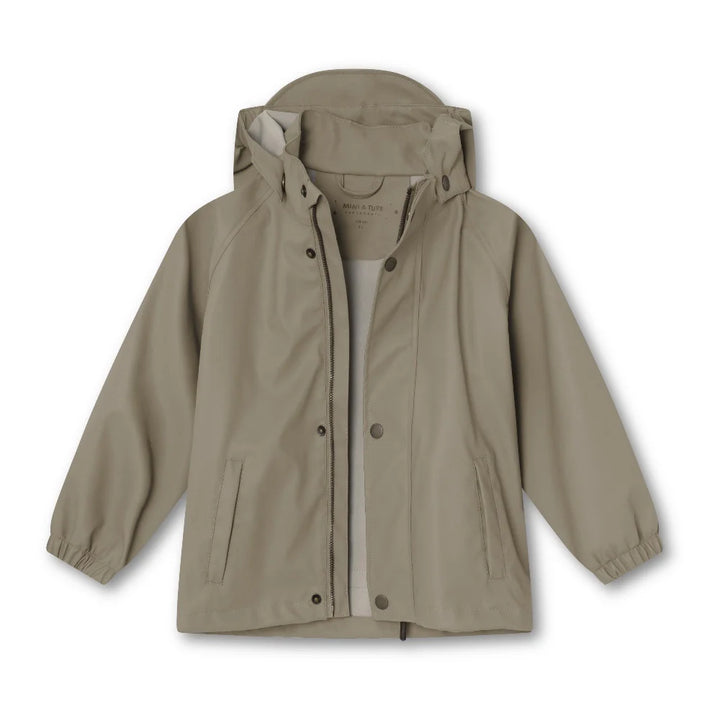 MINI A TURE Kids MATREINAR Rain Set - Grey Brown