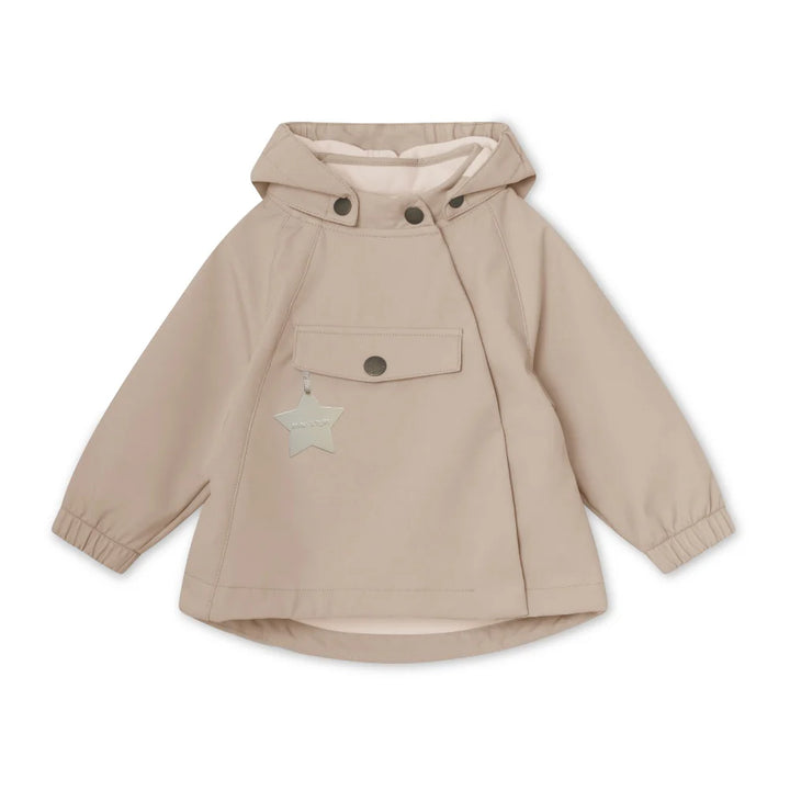 >MINI A TURE Kids MATWAI Spring Softshell Jacket - Sesame