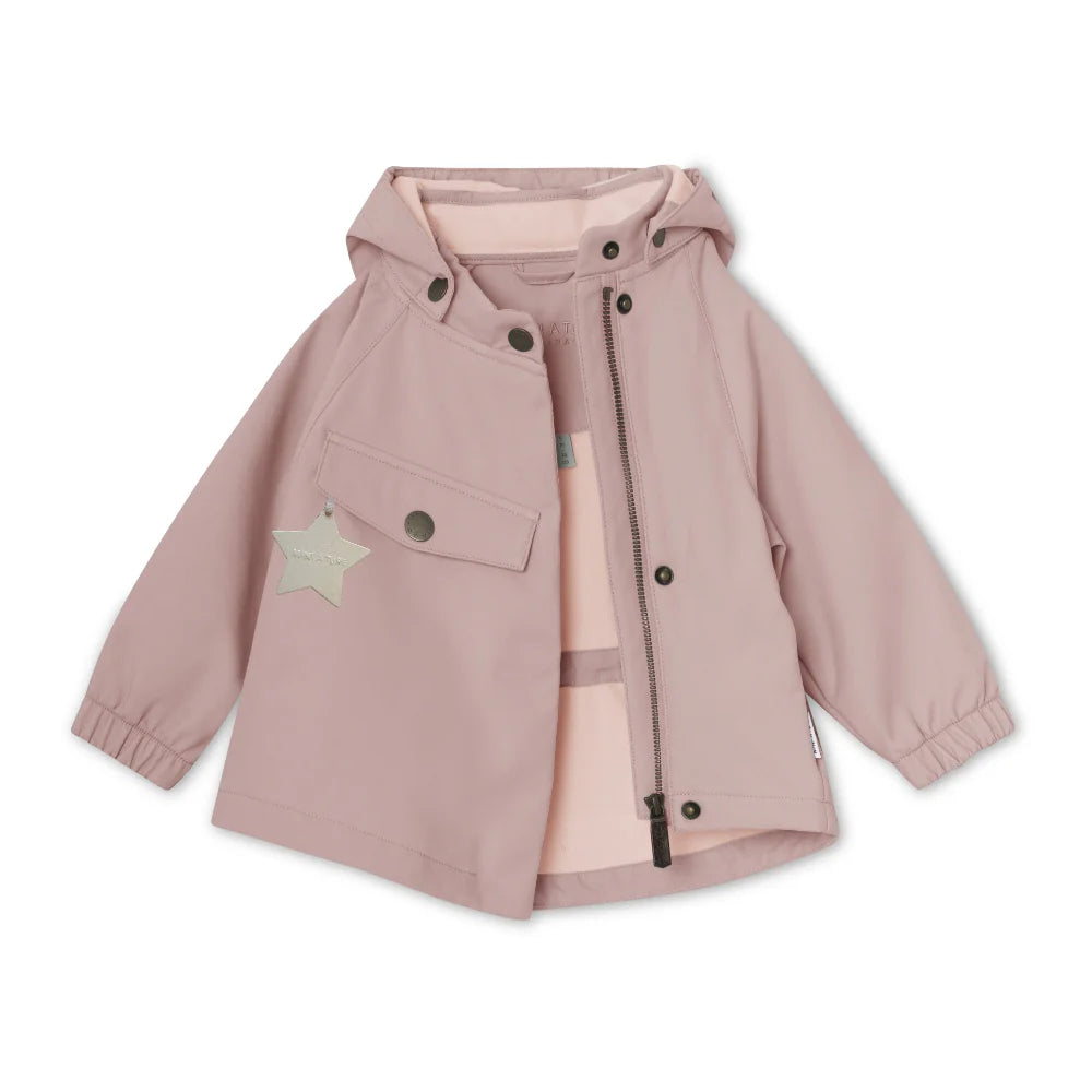 >MINI A TURE Kids MATWAI Spring Softshell Jacket - Cloudy Rose