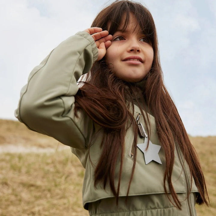 MINI A TURE Kids MATALGEA Spring Softshell Jacket - Vert