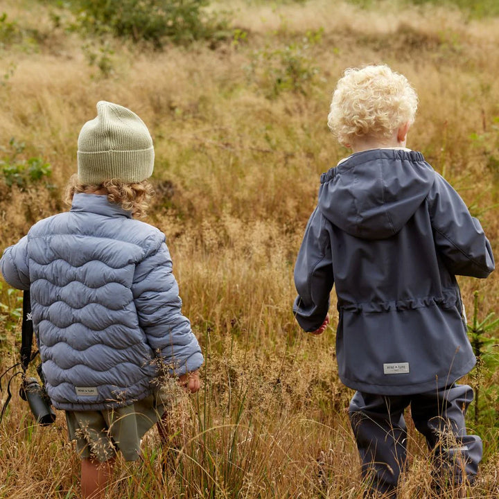 MINI A TURE Kids MATADEN Transitional All Season Softshell Jacket - Ombre Blue