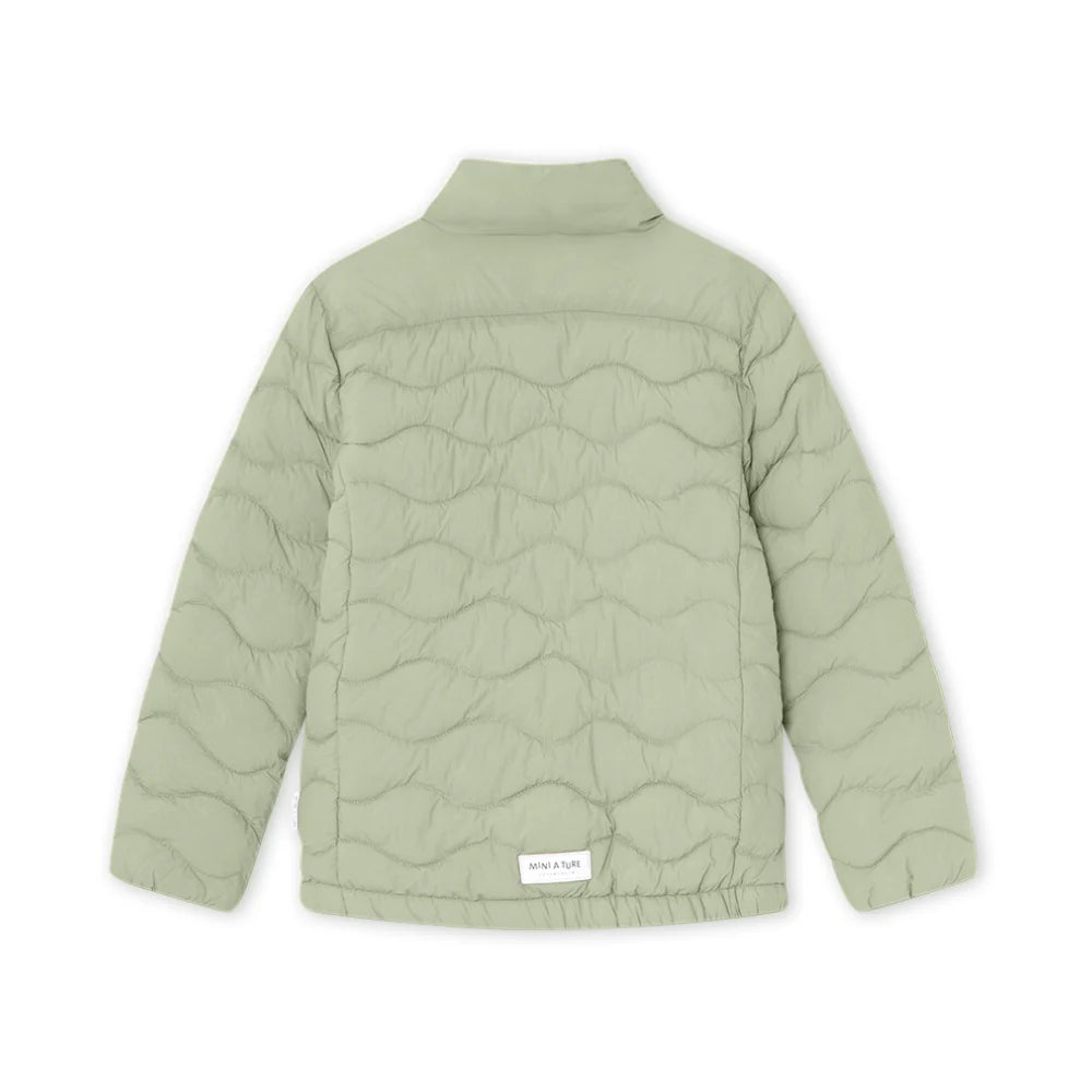 MINI A TURE Kids MATNAVA Light Weight Dupont Jacket - Tea Green