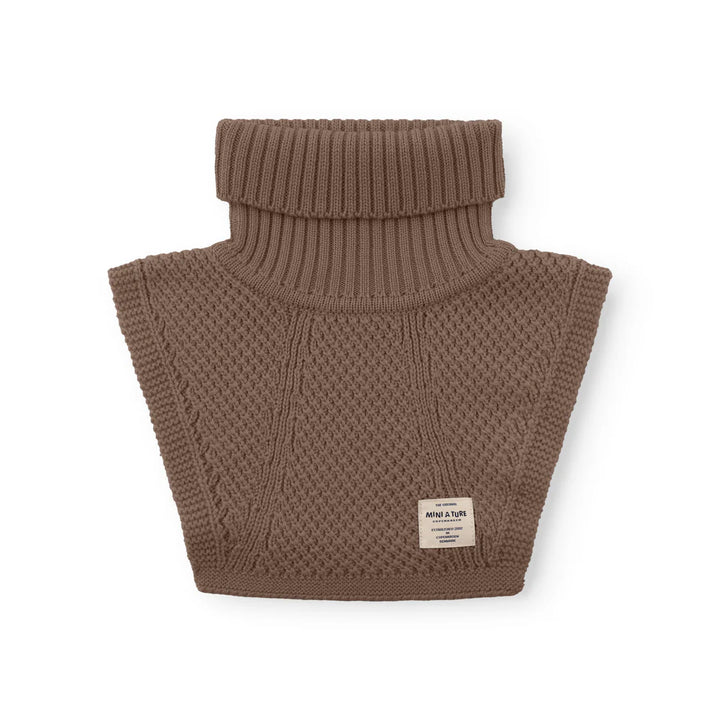 MINI A TURE Kids MATTAYLER Wool Neckwarmer - Chestnut Brown