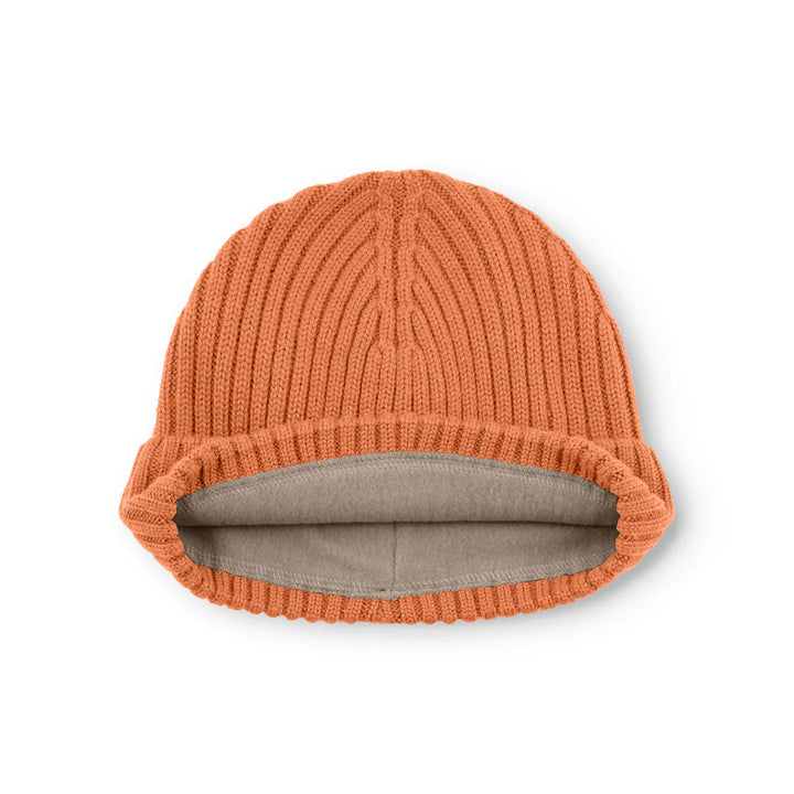 MINI A TURE Kids MATBOJE Wool Beanie - Leather Brown