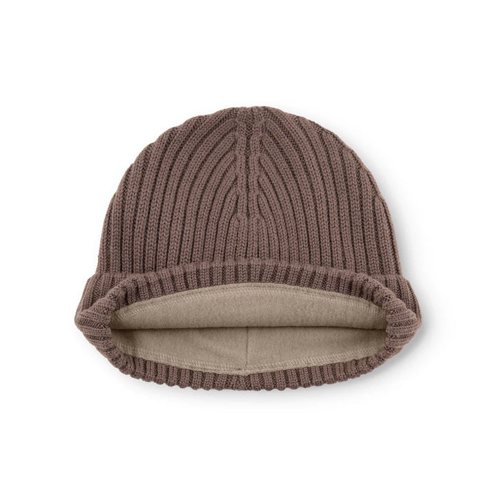 MINI A TURE Kids MATBOJE Wool Beanie - Peppercorn Plum