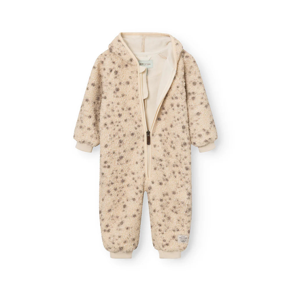 MINI A TURE Baby MATADEL Teddyfleece Jumpsuit - Wild Specks