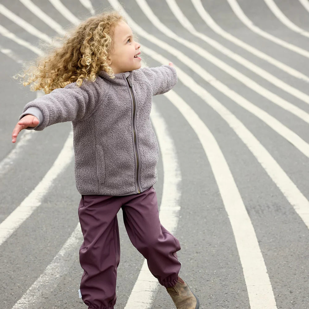 MINI A TURE Kids MATCEDRIC Teddyfleece Zip Jacket - Zinc Purple
