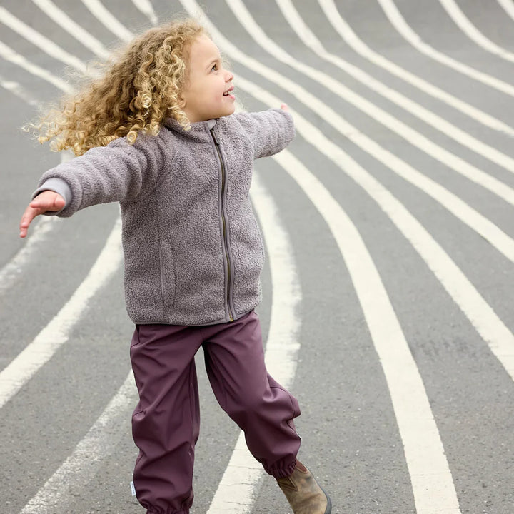 MINI A TURE Kids MATCEDRIC Teddyfleece Zip Jacket - Zinc Purple