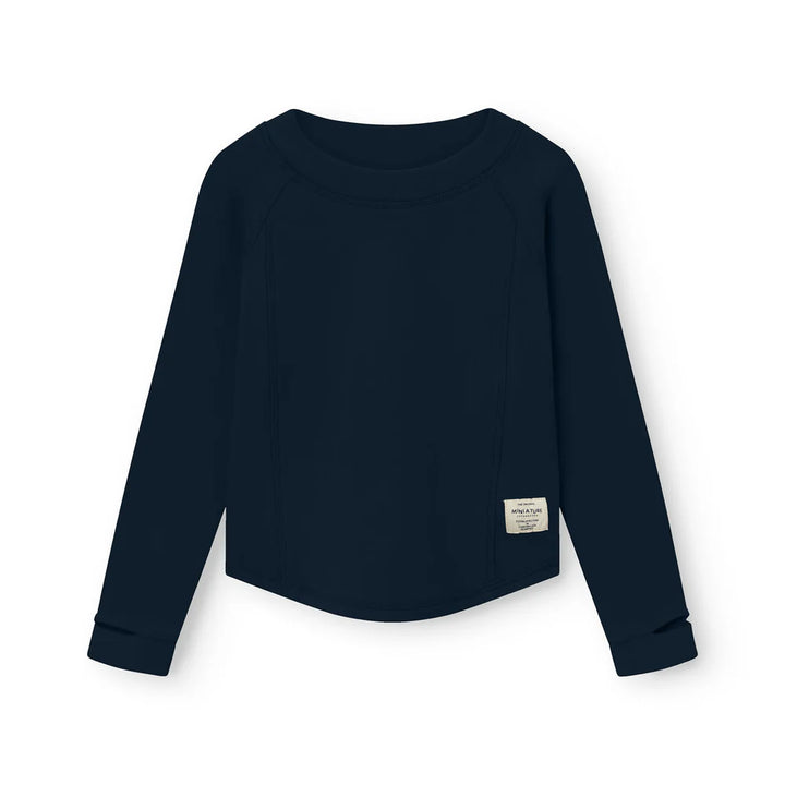 MINI A TURE Kids MATLENIE+MATELIT Long Sleeve Shirt+Pants Set - Outer Space