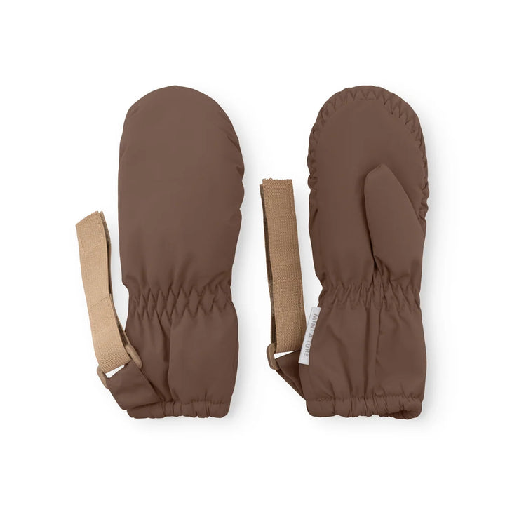 MINI A TURE Kids MATCORDT Fleece Lined Gloves - Rootbeer Brown