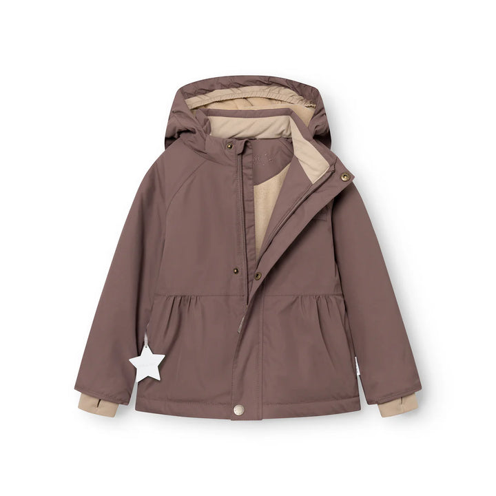 MINI A TURE Kids MATBRIDDINE Fleece Lined Winter Jacket - Peppercorn Plum