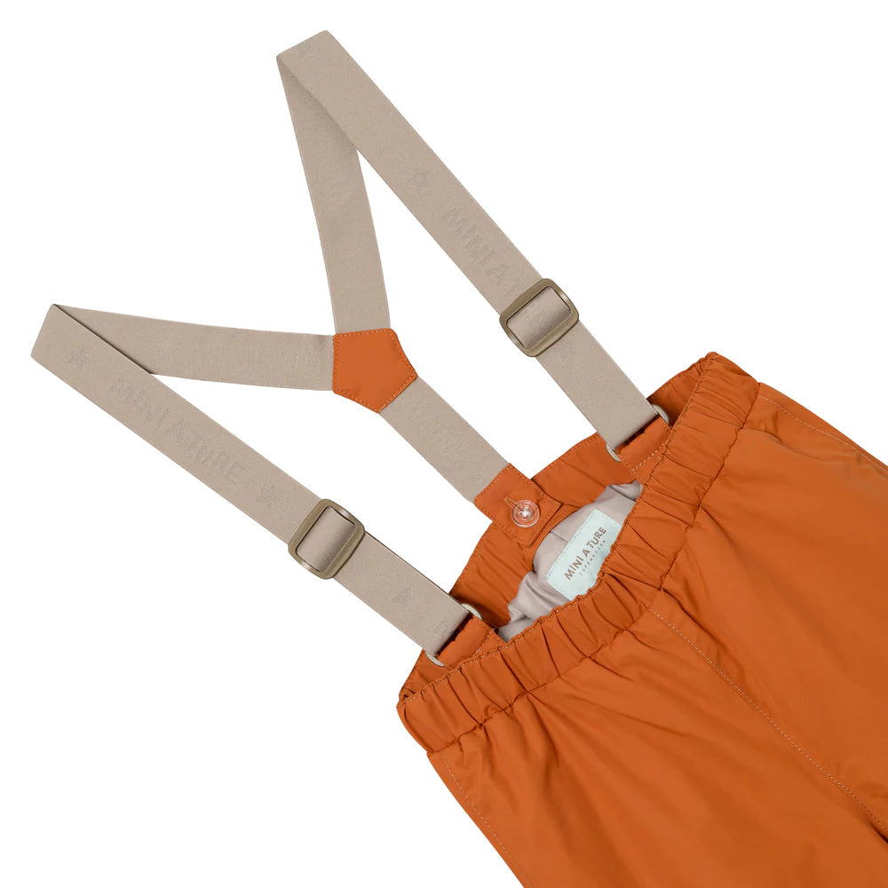 MINI A TURE Kids MATWILAS Snow Pants - Leather Brown