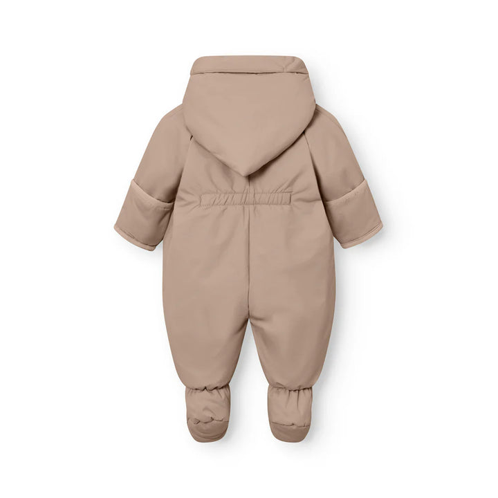 MINI A TURE Baby MATFIANNA Winter Pramsuit with Feet - Savannah Tan