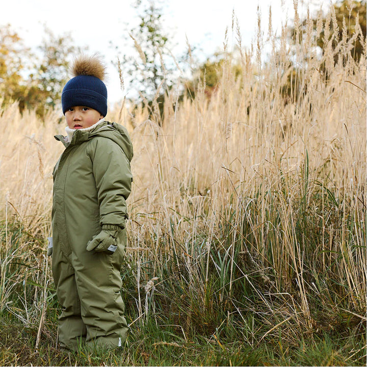 MINI A TURE Kids MATWILBO Lightly Padded Winter Snowsuit - Aloe Green