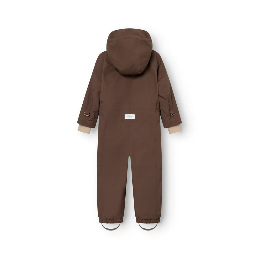 MINI A TURE Kids MATWANNI Fleece Lined Snowsuit - Chestnut Brown