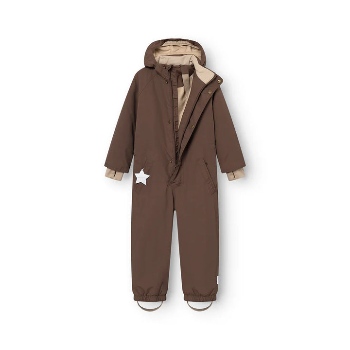 MINI A TURE Kids MATWANNI Fleece Lined Snowsuit - Chestnut Brown