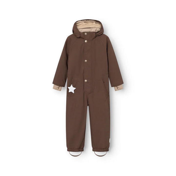 MINI A TURE Kids MATWANNI Fleece Lined Snowsuit - Chestnut Brown