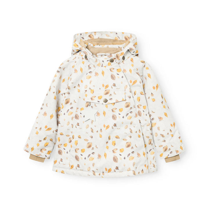 MINI A TURE Kids WANG Fleece Lined Winter Jacket - Falling Winter Leaves