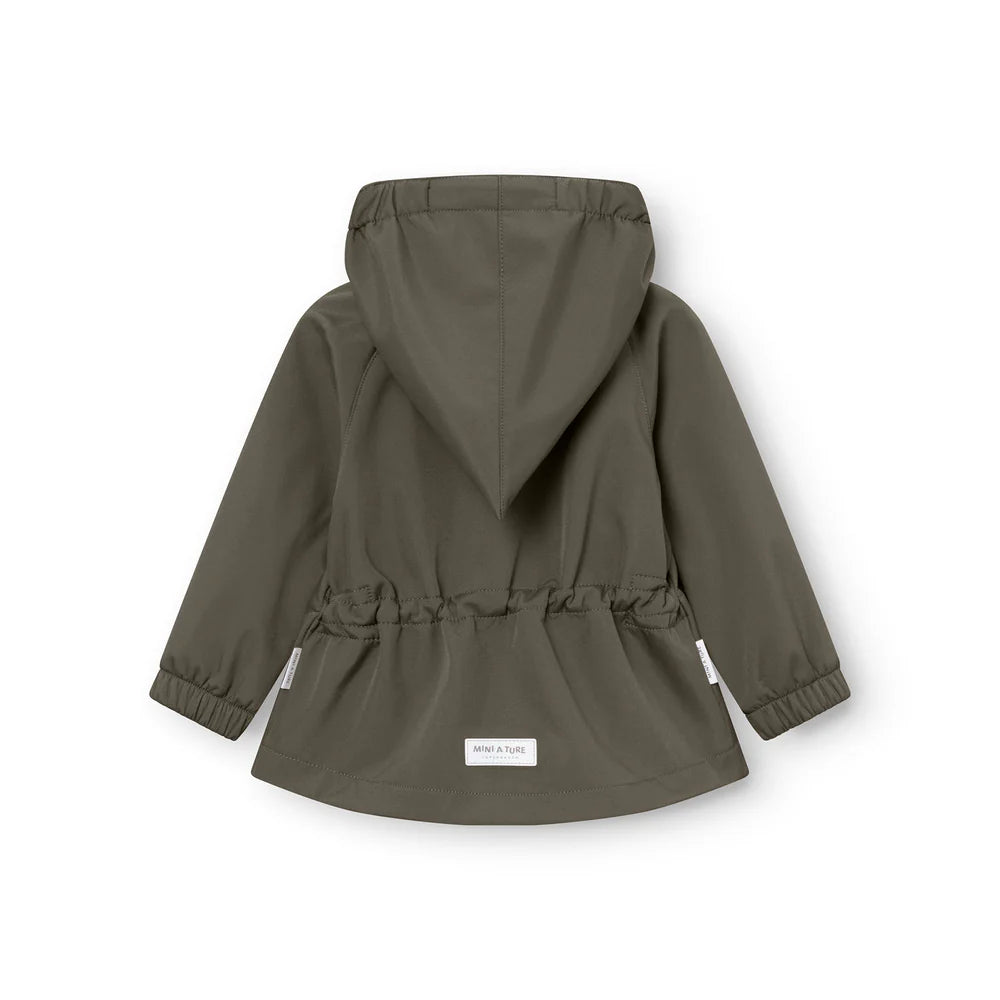 MINI A TURE Baby MATWAI Softshell Transitional Jacket - Tarmac Green