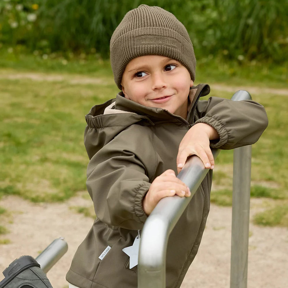 MINI A TURE Kids MATADEN Transitional All Season Softshell Jacket - Tarmac Green