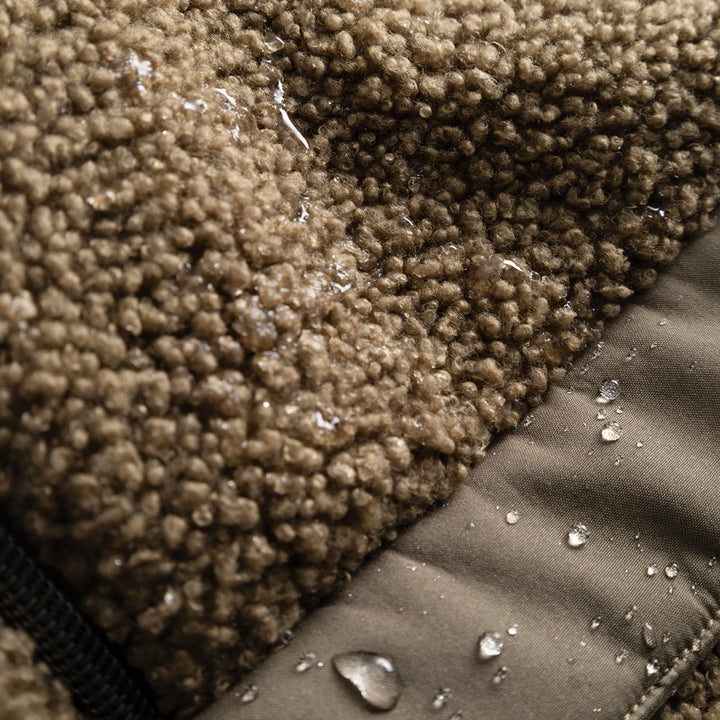 MINI A TURE Kids MATARMAN Sherpa Anorak Jacket - Capers Green