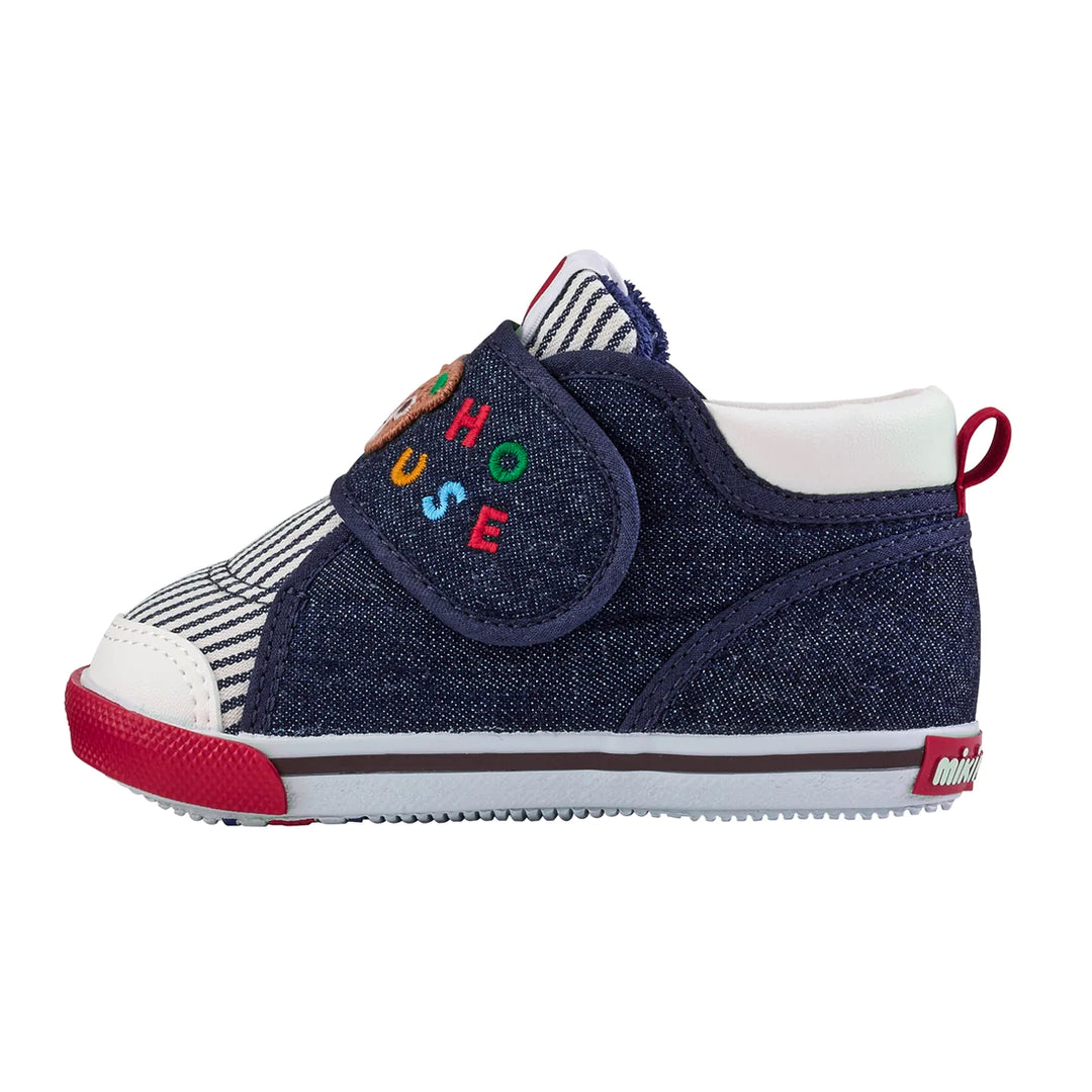 >Miki House Kids My Second Pucci Walker Shoes - Indigo