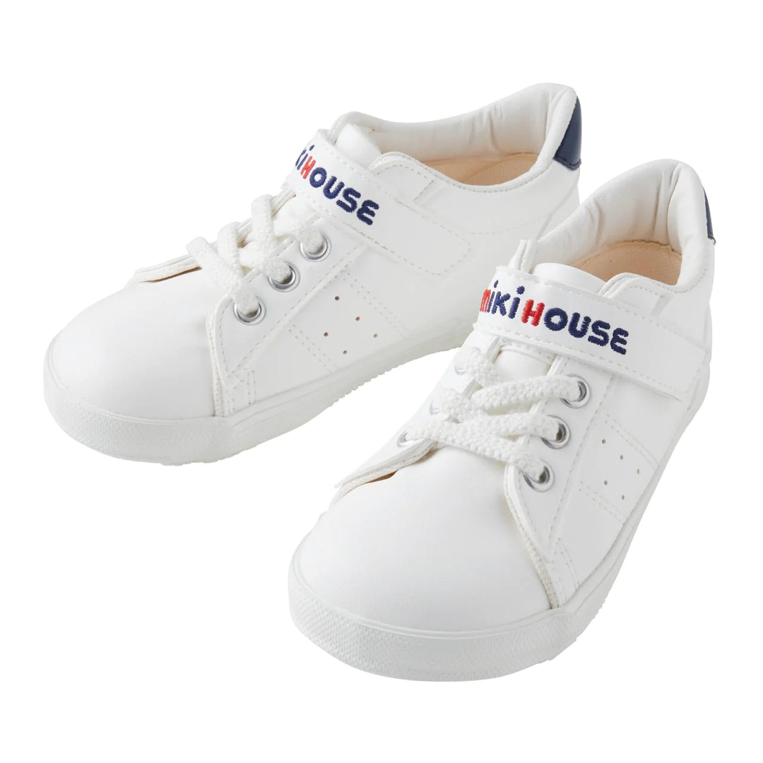 >Miki House Kids Fresh White Sneakers