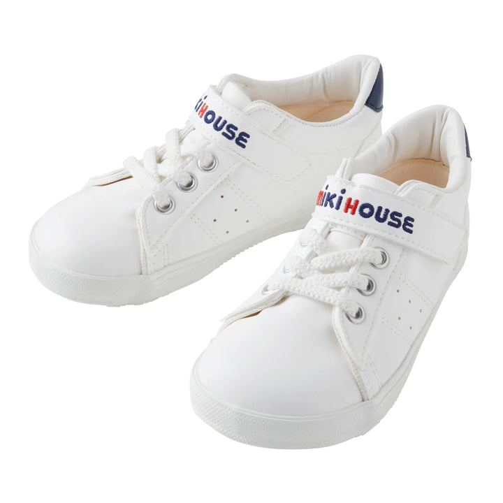 >Miki House Kids Fresh White Sneakers