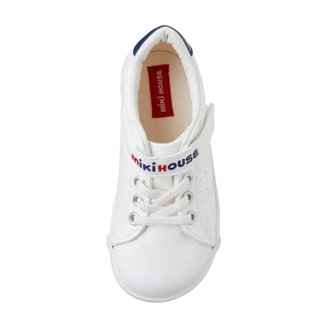 >Miki House Kids Fresh White Sneakers