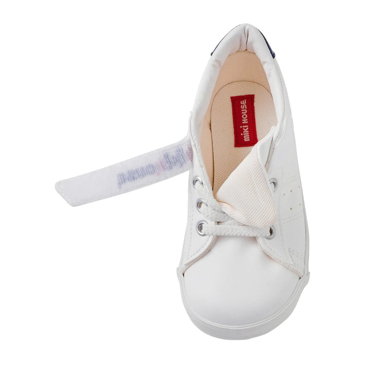 >Miki House Kids Fresh White Sneakers