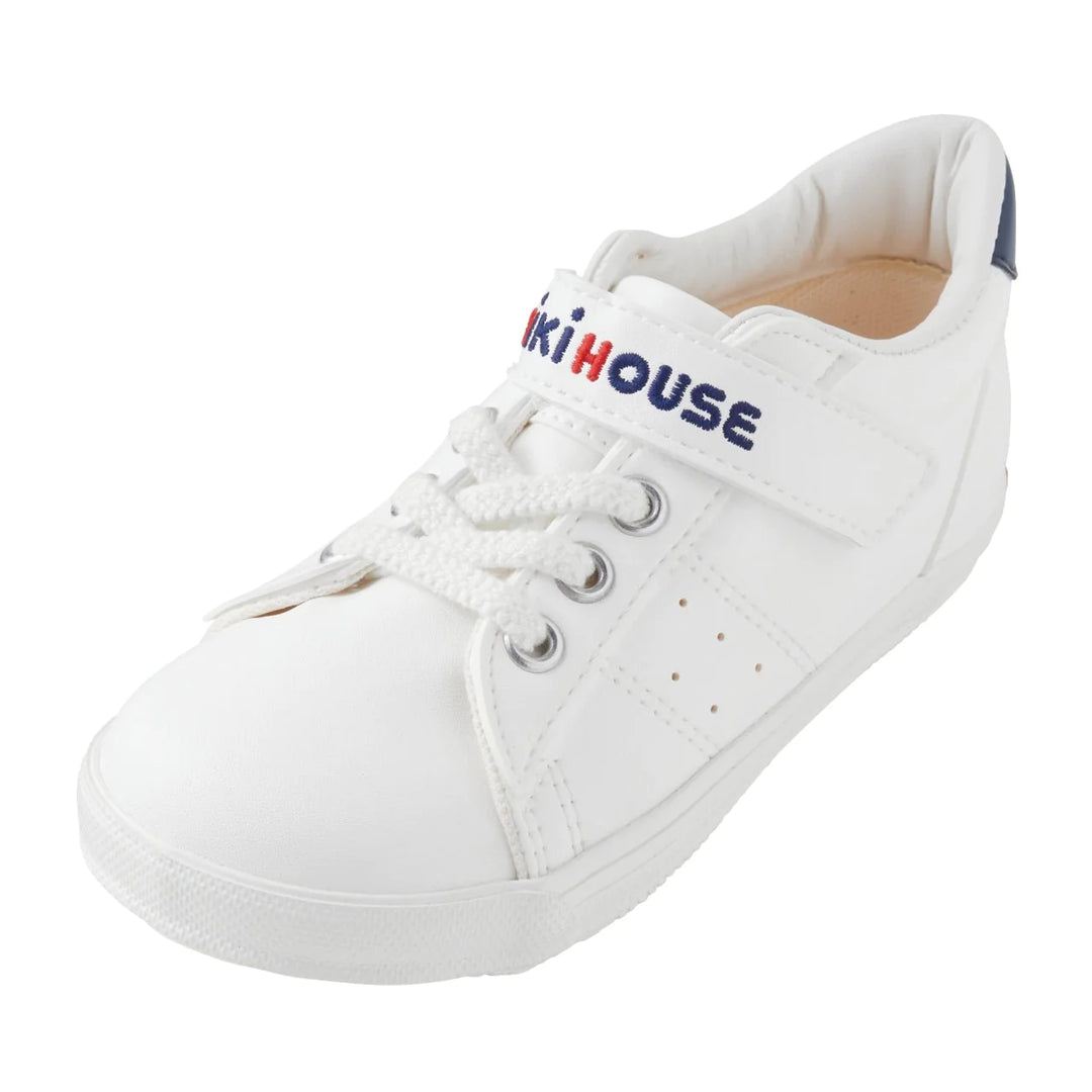 >Miki House Kids Fresh White Sneakers